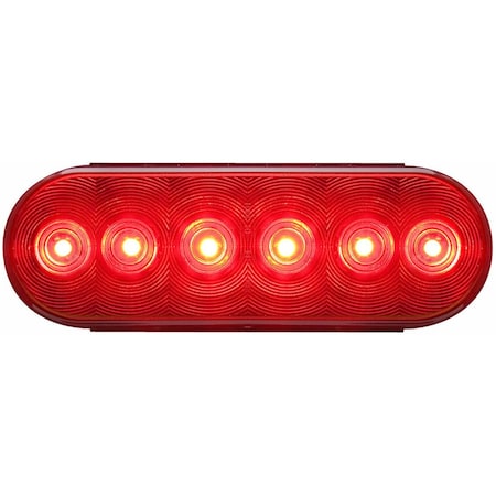 Optronics Fleet Count  6-Led 6in. Red Grommet Mount Stop/Turn/Tail Light STL12RB